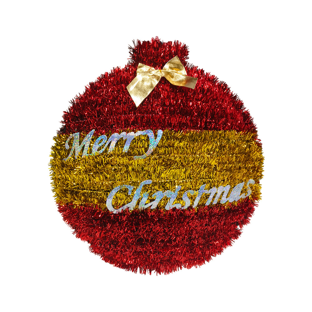 Festive Merry Christmas Wreath Wall Hanging Ornament