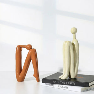 Modern Look Statues Decorative Bookend Set